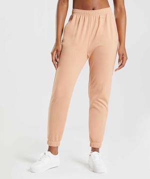 Beige Gymshark Whitney Loose Women's Jogger | GHXLOJ203