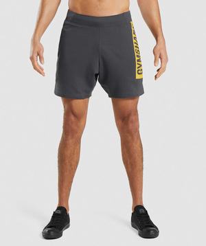 Black Grey Gymshark Bold Men's Shorts | UGEDPW950