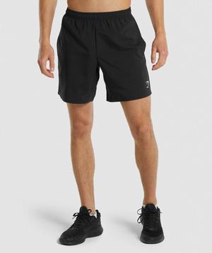 Black Gymshark Arrival Men's Shorts | BTUILS734