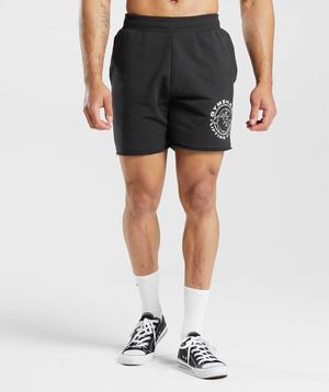 Black Gymshark Legacy Men's Shorts | MSJLEK134