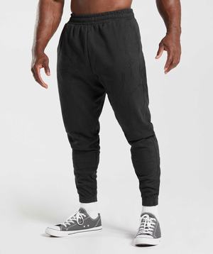 Black Gymshark Power Men's Jogger | HQMKYZ836