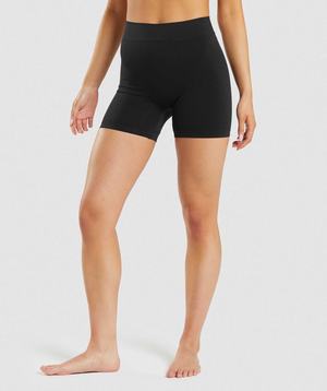 Black Gymshark Seamless Boxers Women's Underwear | DRKLSE730