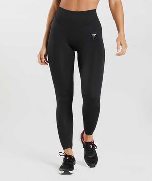 Black Gymshark Sweat Seamless Sculpt Women's Leggings | USIMEG526