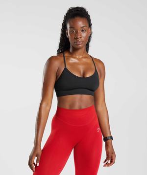 Black Gymshark Sweat Seamless Women's Sports Bra | YJMCTH076