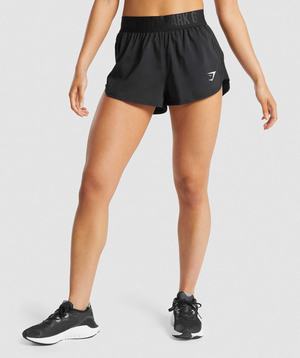 Black Gymshark Training Loose Fit Women's Shorts | XGALYC870