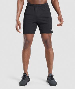 Black Gymshark Vital Light Men's Shorts | ZSGUOW725