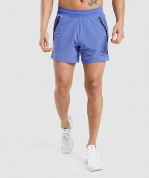 Blue Gymshark Apex 5" Perform Men's Shorts | BUGCMK081