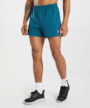 Blue Gymshark Arrival 5" Men's Shorts | WOEUKF215