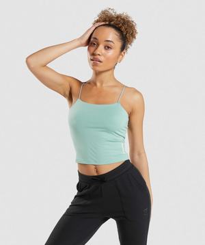 Blue Gymshark Pause Cami Women's Tanks | VEDAHR162