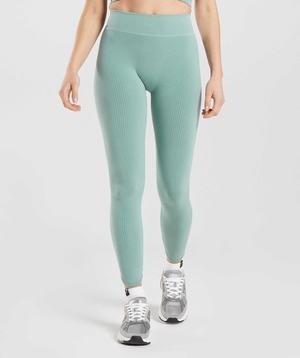 Blue Gymshark Pause Seamless Women's Leggings | LYBQGT043