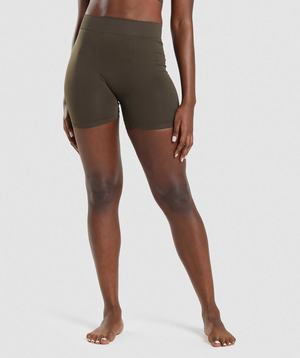 Brown Gymshark Seamless Boxers Women's Underwear | KUXACE109