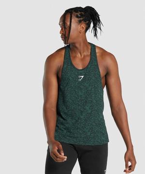 Dark Green Gymshark Critical 2.0 Men\'s Vest | HDRCPA026