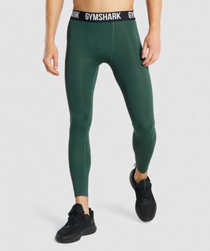 Dark Green Gymshark Element Baselayer Men's Shorts | BKCAEV085