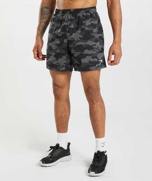 Deep Grey Gymshark Arrival 7" Short Men's Shorts | QMEXBW934