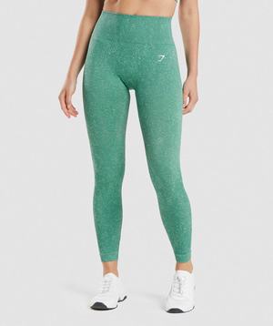 Green Gymshark Adapt Fleck Seamless Women's Leggings | UEWOXB073