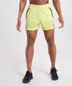 Green Gymshark Apex 5" Perform Men's Shorts | MCHPNX672