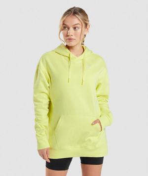 Green Gymshark Training Oversized Women's Hoodie | ESDKTM402