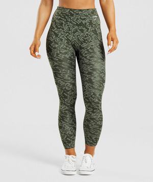 Green Gymshark Training Women's Leggings | YGWUDZ914