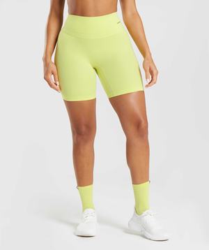 Green Gymshark Whitney Cycling Women's Shorts | FHSJMR607