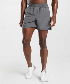 Grey / Black Gymshark Sport Men's Shorts | SGINMO950