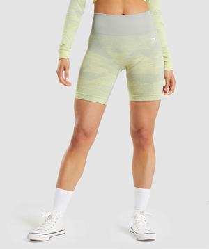 Grey Brown Grey Gymshark Adapt Ombre Seamless Women's Shorts | IZRFTO025