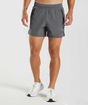 Grey Gymshark Apex 5" Perform Men's Shorts | EMLXSU273