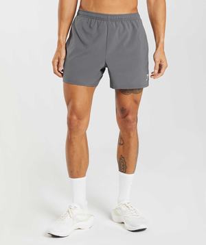 Grey Gymshark Arrival 5" Men's Shorts | WFYAJR231