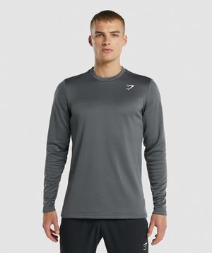 Grey Gymshark Arrival Crew Sweatshirt Men's Pullover | OHEJMI401