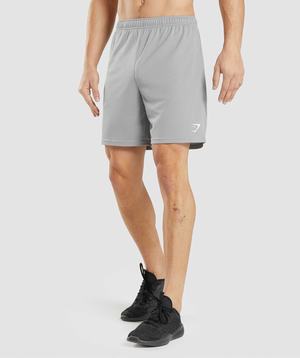 Grey Gymshark Arrival Knitted Men's Shorts | UYDHZB465