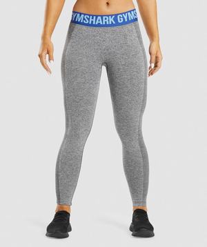 Grey Gymshark Flex Low Rise Women's Leggings | XYZAWK378