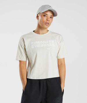 Grey Gymshark GS10 Year Midi Women's Tops | EZLJQK016