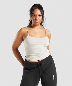 Grey Gymshark Pause Cami Women's Tanks | EYJIKQ563