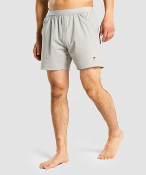 Grey Gymshark Studio Men's Shorts | LKJHNX962