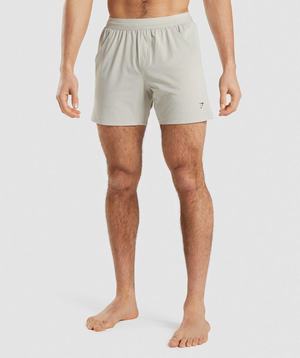 Grey Gymshark Studio Men's Shorts | QYXFOT836