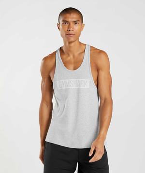 Light Grey Gymshark Block Men's Vest | PGZADN912