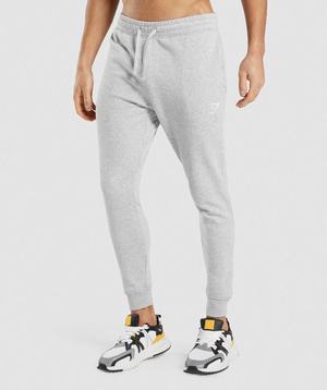 Light Grey Gymshark Crest Men's Jogger | GSNBLY245