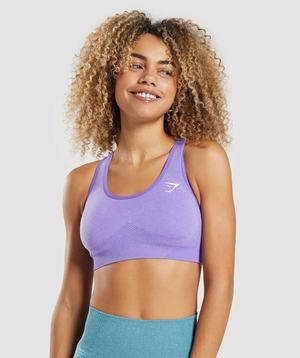 Light Purple Gymshark Vital Seamless 2.0 Women's Sports Bra | GUZSVK402