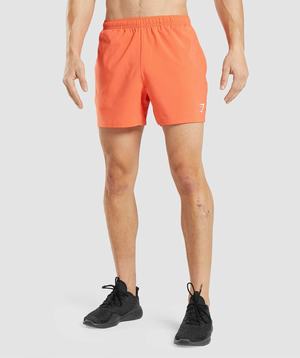 Orange Gymshark Arrival 5" Men's Shorts | LTFMHK182