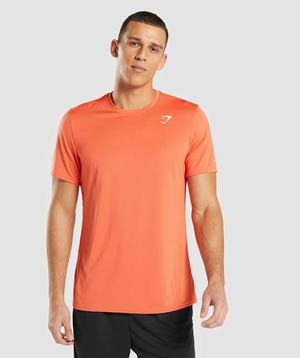 Orange Gymshark Arrival Men's T Shirts | TXNVWJ012