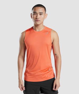 Orange Gymshark Speed Evolve Men's Tanks | LWDBTR746