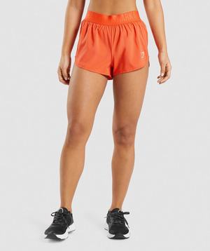 Orange Gymshark Training Loose Fit Women's Shorts | VXTHDC587