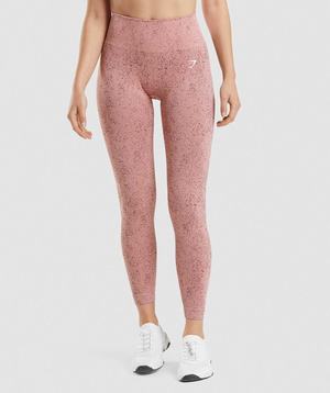 Pink Gymshark Adapt Fleck Seamless Women's Leggings | GHSMDO310