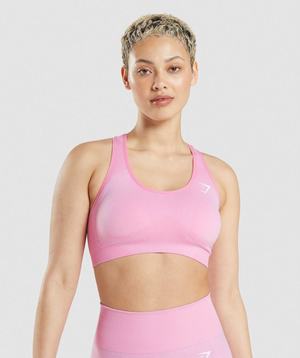 Pink Gymshark Vital Seamless 2.0 Women\'s Sports Bra | HMEVTB031