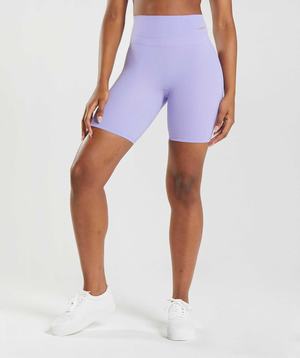 Purple Gymshark Whitney Cycling Women's Shorts | ZEFOIN950