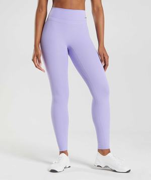 Purple Gymshark Whitney High Rise Women's Leggings | QYKTRL412