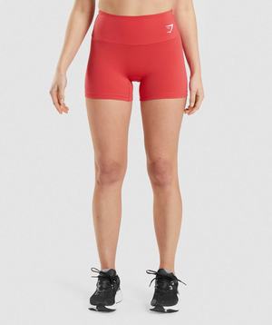 Red Gymshark Training Women's Shorts | ZISKUF427