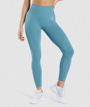 Turquoise Gymshark Vital Seamless 2.0 Women's Leggings | TNPKJW953