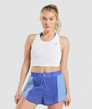 White Gymshark Pulse Crop Women's Tops | PCXHSG712