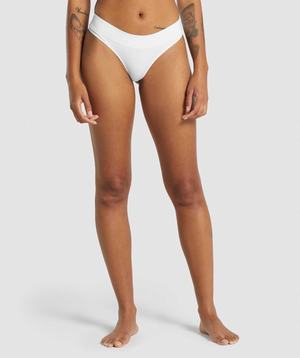 White Gymshark Seamless Thong Women's Underwear | HMLONX840