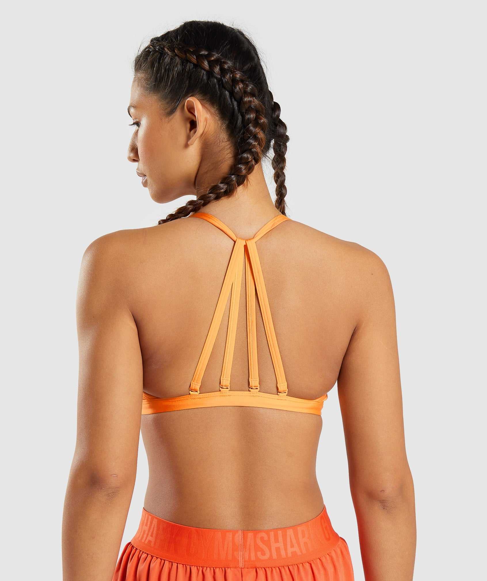 Apricot Orange Gymshark Minimal Women's Sports Bra | CALWRK341